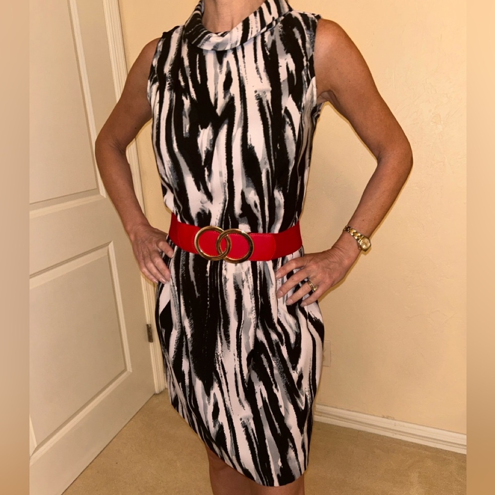 Black and White Mini Dress